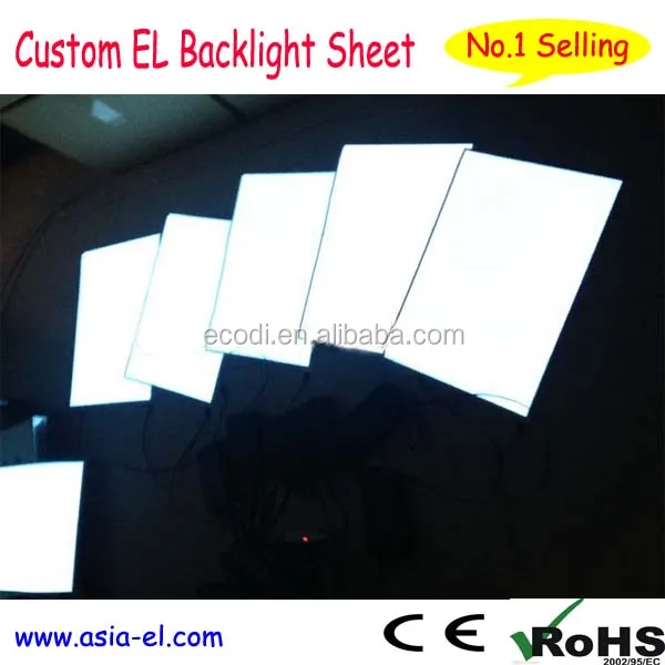 Длительный срок службы el подсветка лист, индивидуальные el подсветки, el подсветки панели