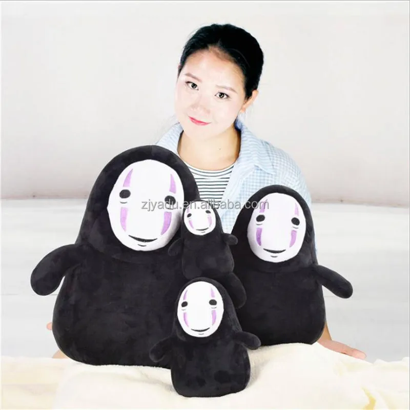 Ghibli Characters Kumkum Cartoon Japanese Anime Toys Plush Pillows No Face From Spirited Away