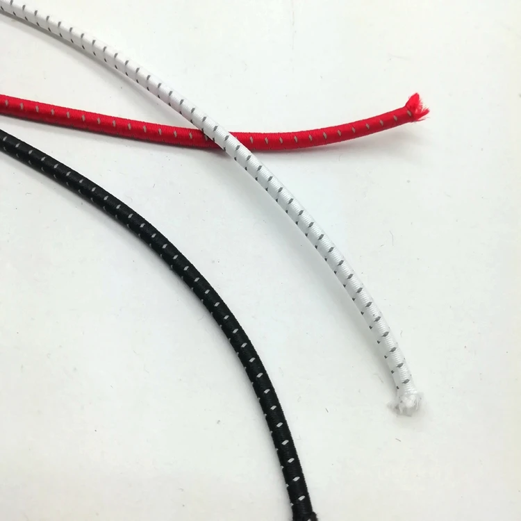 
Hot selling bulk reflective bungee cord custom design elastic cords 