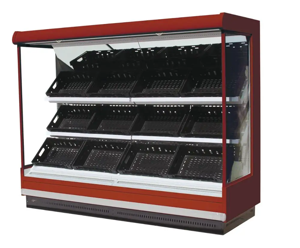 vegetable chiller fruit vegetable display rack