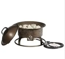 Пропан Firepiit сталь с медным покрытием 47 см для барбекю круглая мини-газовая камина