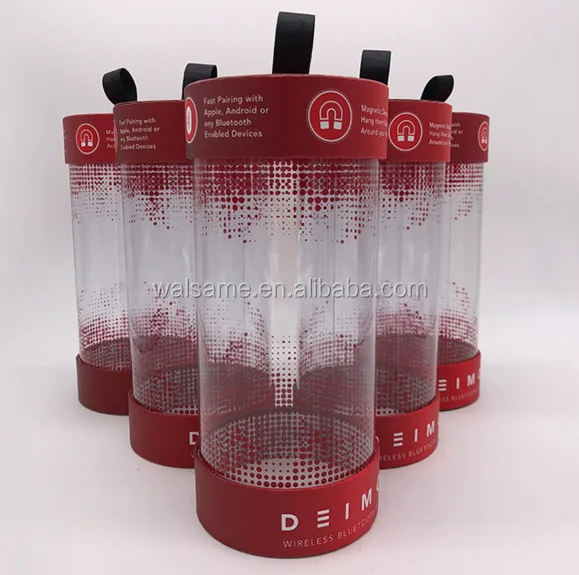 Customized new design clear plastic gift clear pvc packaging tube box