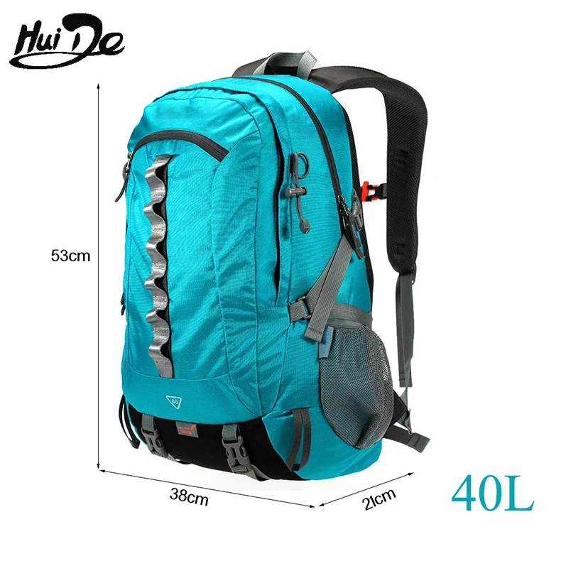 Назад воздухопроницаемость Водонепроницаемость 40L открытый спортивный рюкзак с дождевой крышкой