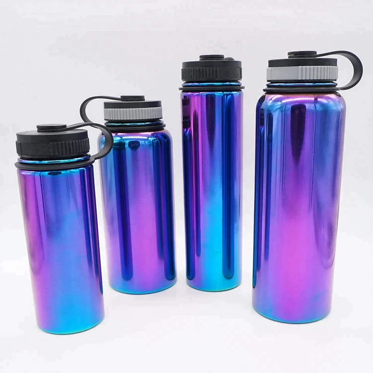 500ml Custom LOGO Double Wall Stainless Steel Water Bottle Vacuum Flask With Handle