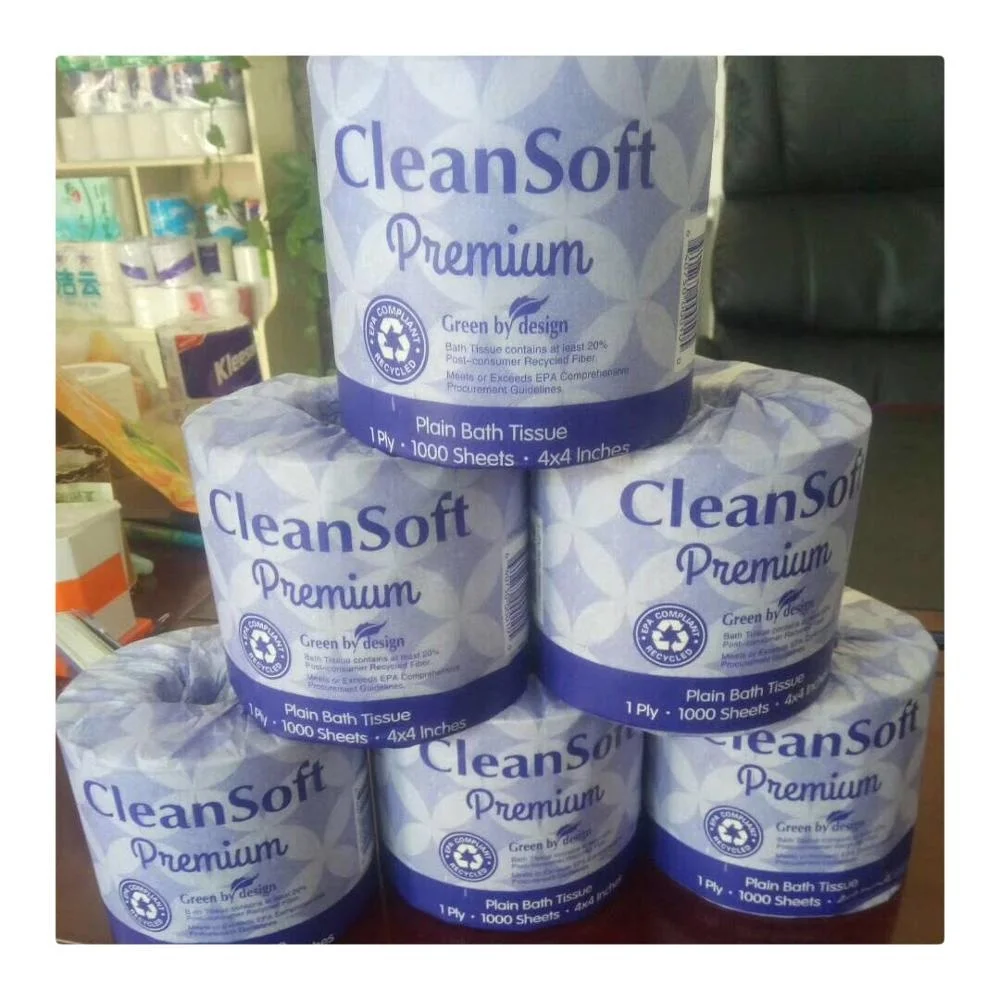 Индивидуальный рулон туалетной бумаги из переработанной целлюлозы