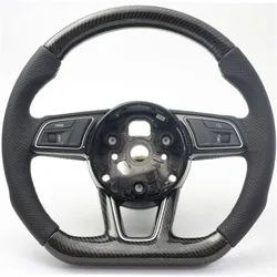 AUTO RACING CAR STEERING WHEEL FOR Audi A4L A5 A6L A8  A3 CARBON FIBER STEERING WHEEL CUSTOMIZED