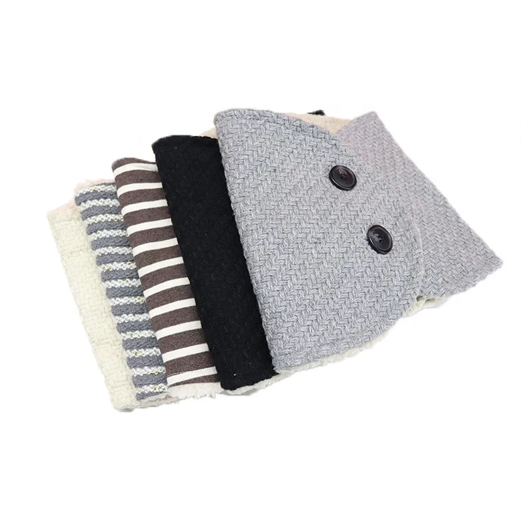 Winter soft  Knit Windproof button style fashionable neckwear multifunction neck warmer gaiter