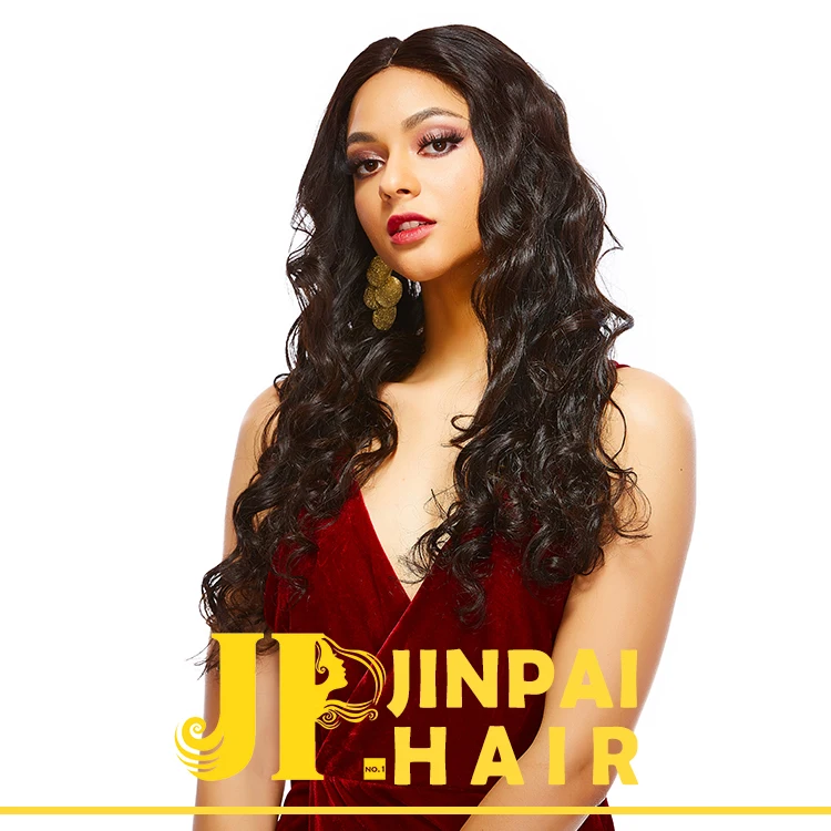 Free Shipping Brazilian Loose Wave Bundles With Closure 100% Remy Hair 3 Bundles With 4*4 Lace Closure Middle and Free Part