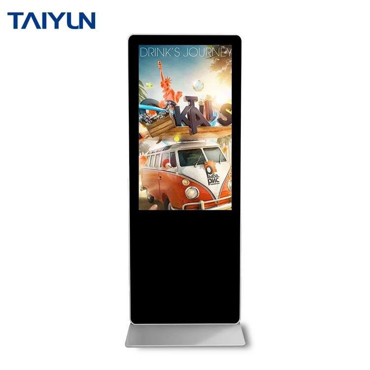 Напольная стойка 42-65 дюймов, ЖК Цифровая вывеска/рекламный плеер/цифровая вывеска, киоск