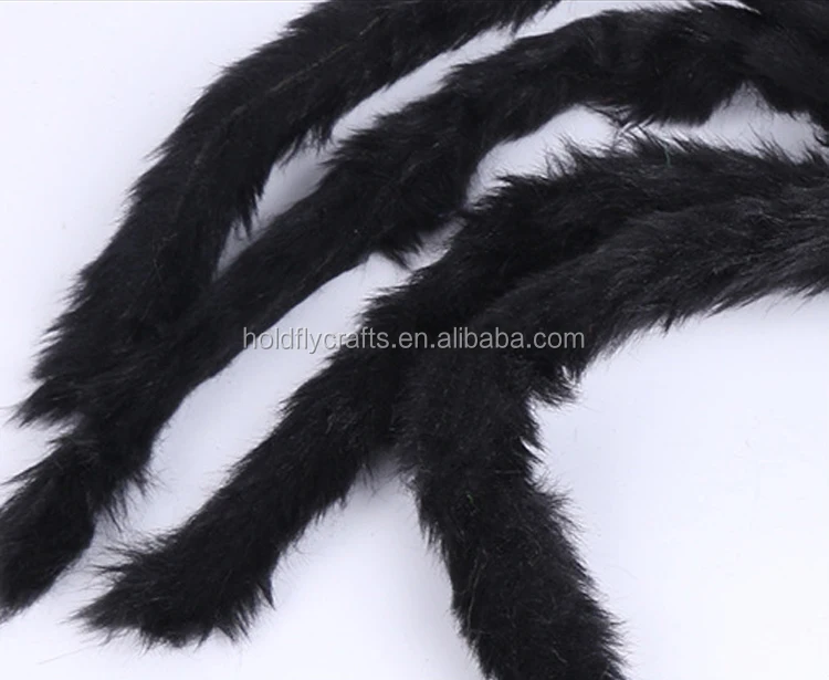 Wholesale Realistic Spider Extra Large Stretch Spider Decorations Huge Halloween Decoration Giant Spider Web