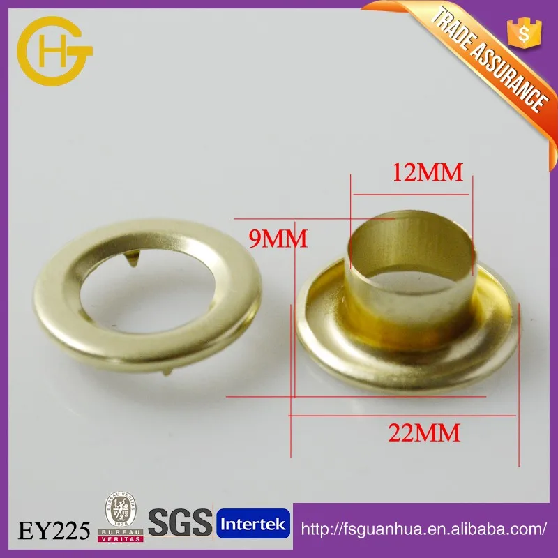 
CHEAPEST HOT SALE BRASS MATERIAL SPUR GROMMET FOR FABRIC 
