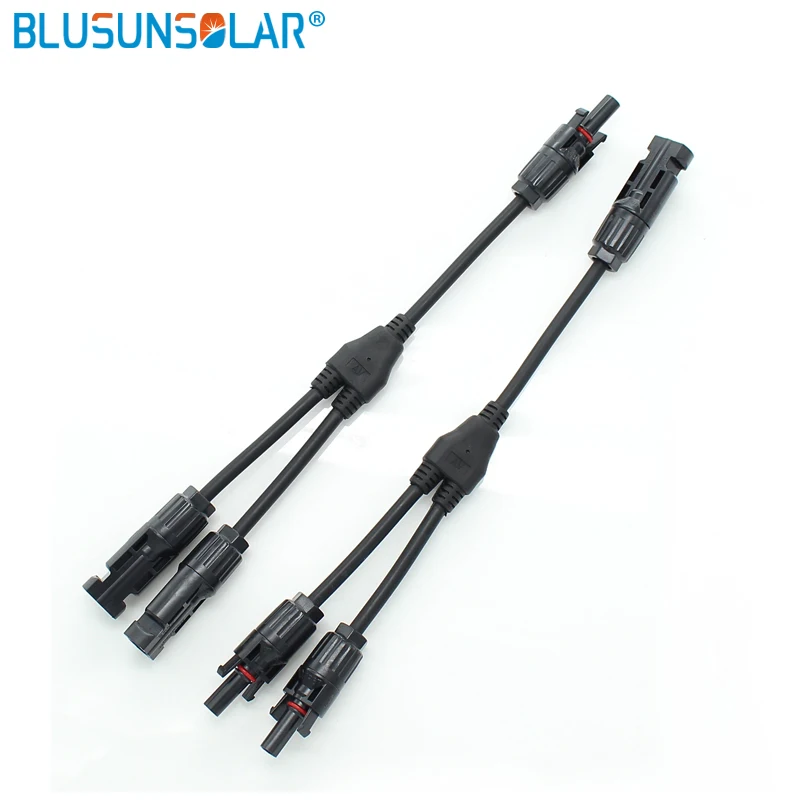 Leader TUV Approved IP67 Solar Branch Y Adapter Connectors M/M/F and F/F/M For Solar Panel Cable Connector for Solar System