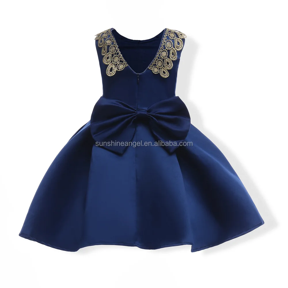 Embroidery Little Girls Dresses Fashion Dresses For 2-8 Years Girl
