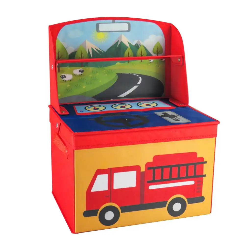 Kitchen Pretend Play Desk Folding Toy Storage Boxes And Bins