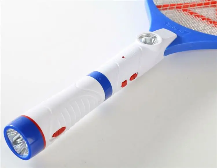 China supplier electric flyswatters led flashlight electronic mosquito swatter