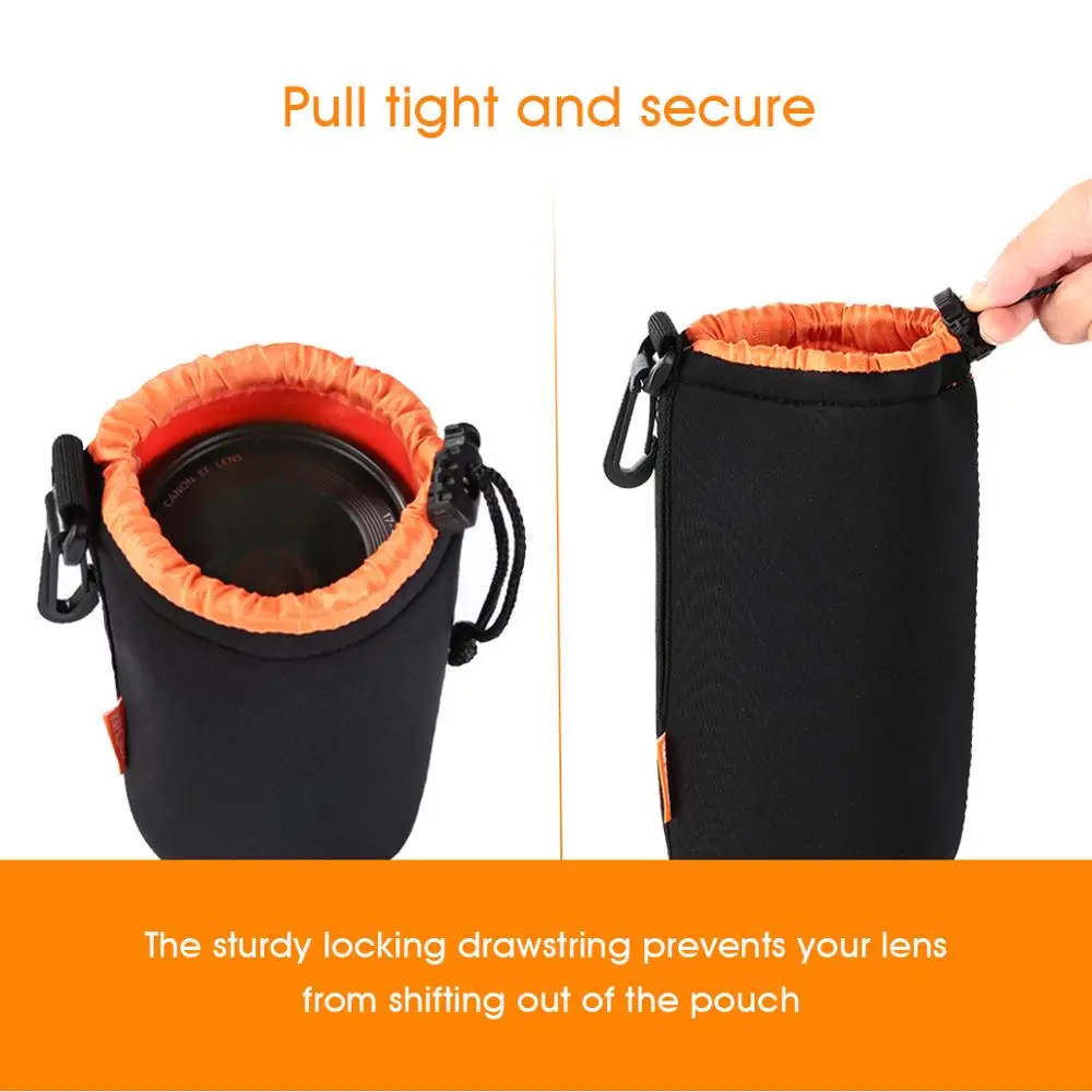 K&F Concept Neoprene Lens pouch bag High-quality thickening environmental-friendly neoprene lens bag