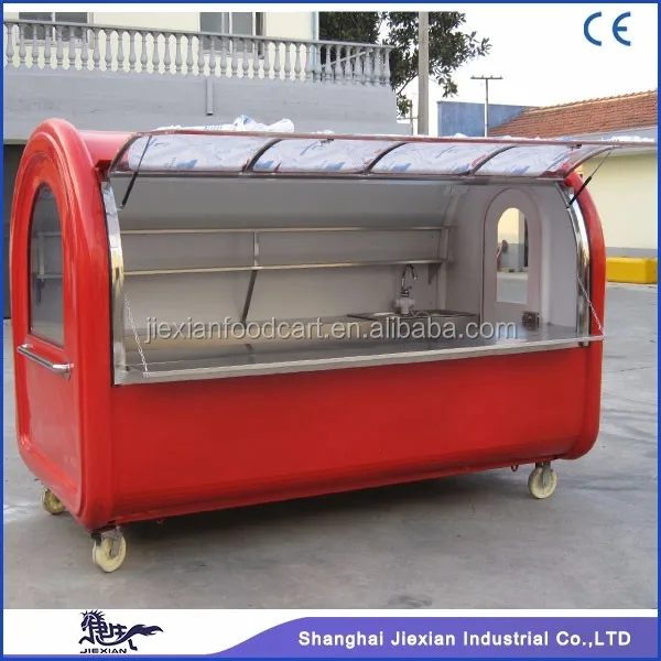 JX-FR280A Outdoor mobile food trolley carts for sale