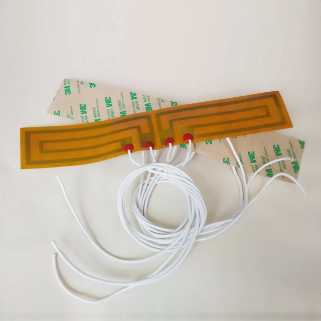 Kapton heater 200 x 200 mm surface 12 Volts 90 Watts 100k ohm thermistor