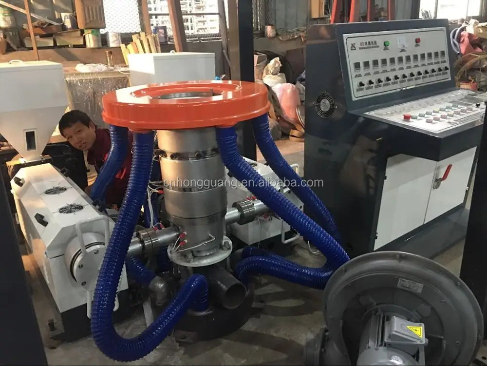 
automatic 3 layer 2 screw ABA polyethylene film blowing machine 