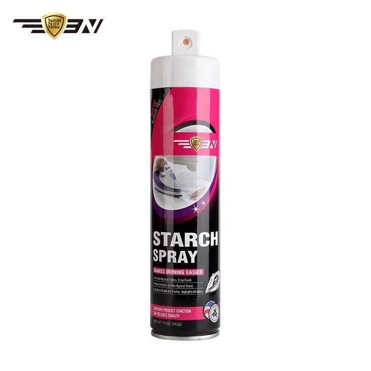 Highlighting Easy Iron Spray Starch for Apparel, Fresh Scent Laundry Starch Spray for Fabric Clothing