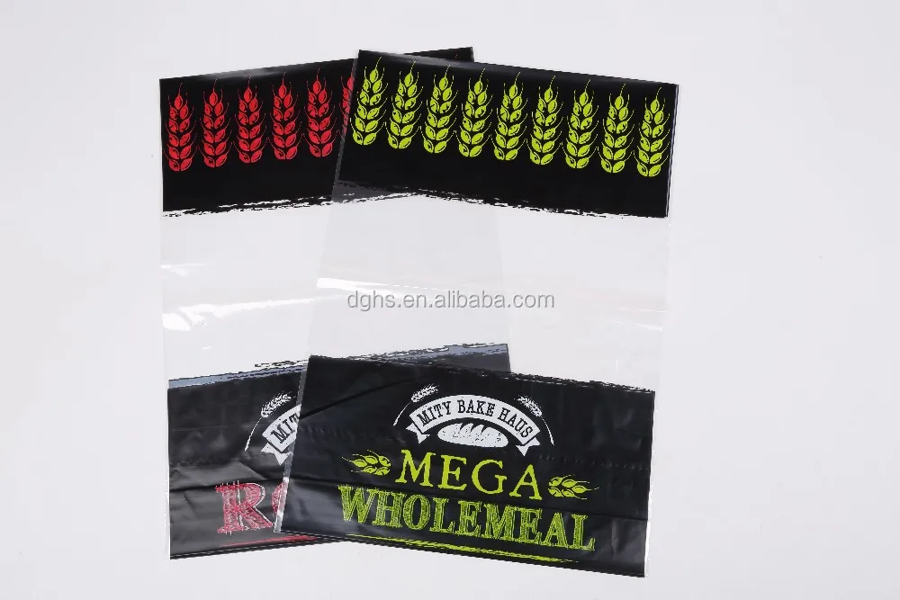 Customized Printing LDPE Biodegradable Plastic Wicket Bread Bag Reusable Flat Shrink Gusset Bag Heat Seal Handle Packing