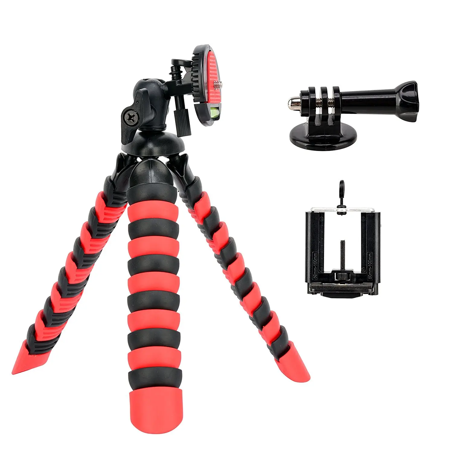 Flexible Mini Tripod with Iphone and Smartphone Holder - A Light Camera Stand for DSLR, SLR - Free Gopro Mount