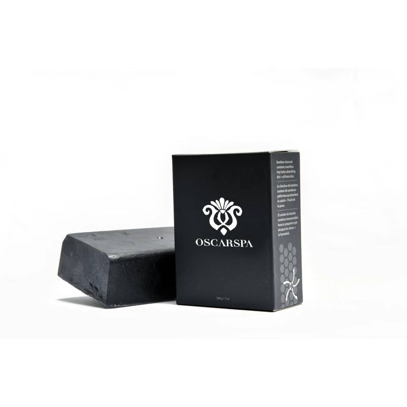 All natural Castile Charcoal Shaving Facial Detox Black Bamboo Charcoal Soap for Acne