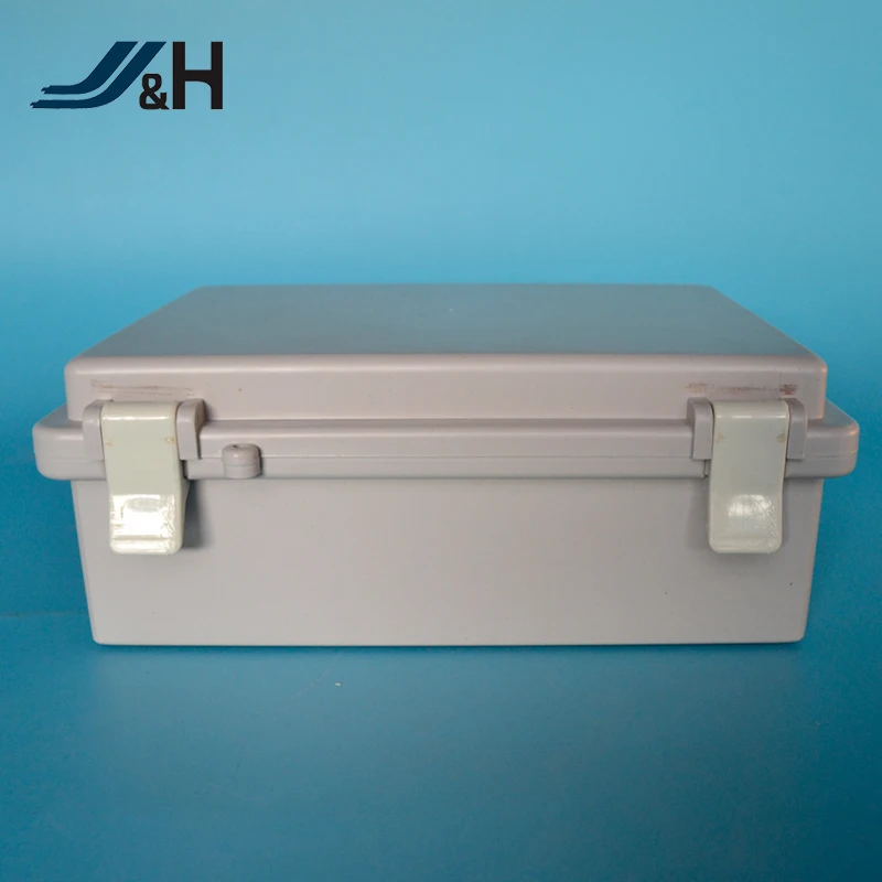 JHASB288 IP65 Plastic Waterproof Hinged Plastic Battery Distribution Lock Box Junction Box For Solar Panel