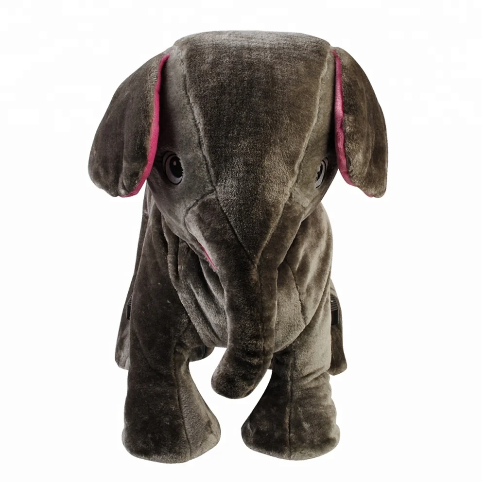 Cheap Elephant Plush Zoo Animal Electric Scooter