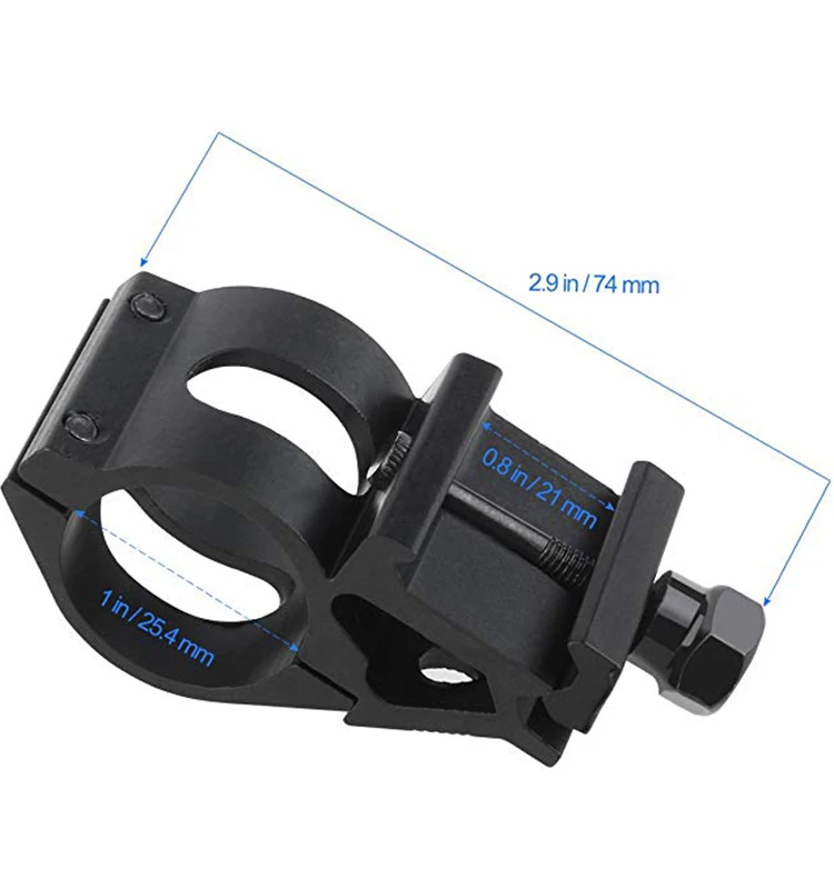 
25.4mm off-set ring tactical QD flashlight torch rifle scope mount weaver ring bracket 20mm picatinny rail adjustable 