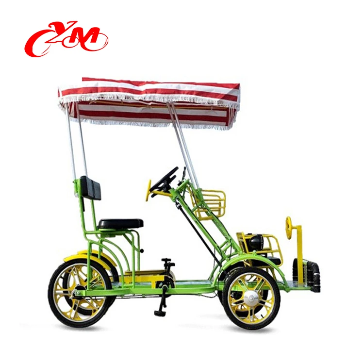 3 seats bicycle for 3 person/ surrey bike in park for sightseeing/adults tandem bike