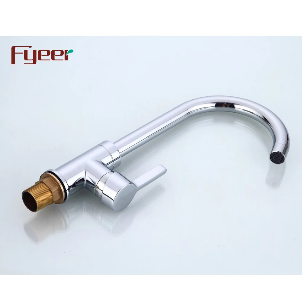 Fyeer Factory Price Cheap Ceramic Valve Brass Kitchen Sink Faucet