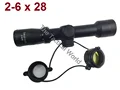 Telescopic Riflescope 2 6x28 Red Green Illumination Air Gun Rifle Scope For Hunting