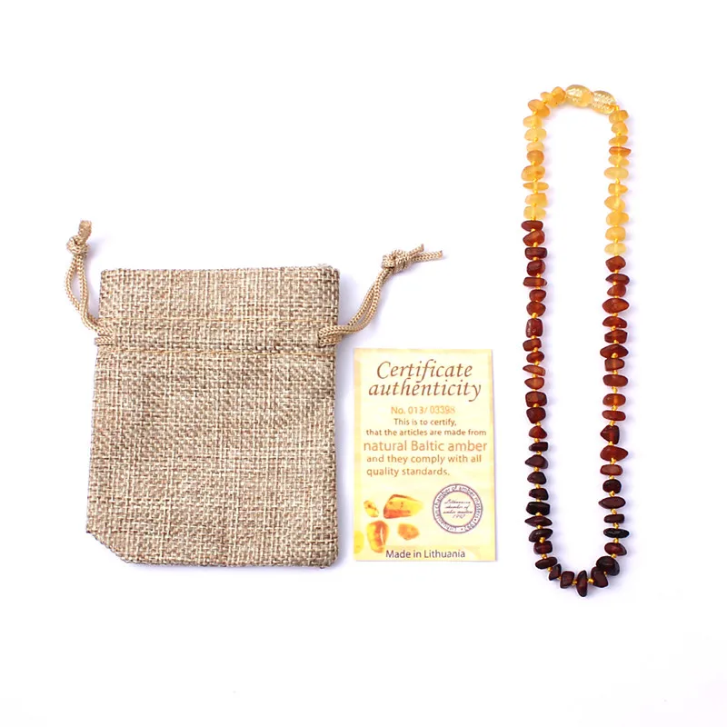 Raw Amber Necklace Multicolor Jewelry Certificate Baltic Natural Amber Beads Collar True Best Gifts