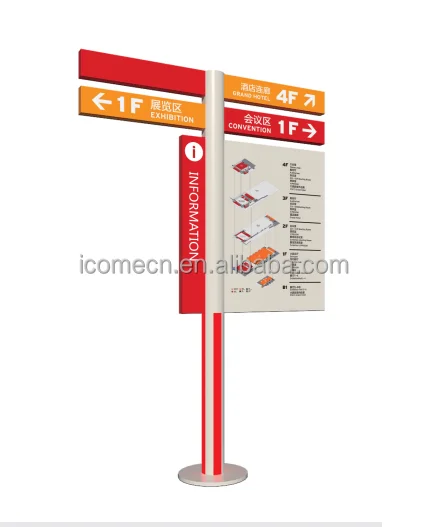 custom shopping mall directory sign by sign manufacturer