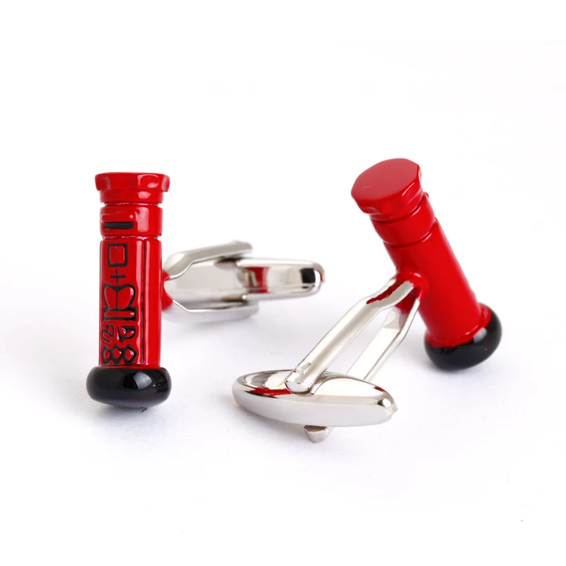 Red Mail Box Shirt Cufflinks for Men