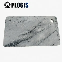 Customized Stone marble cutting board /chopping with hanging hole vegetable cutter