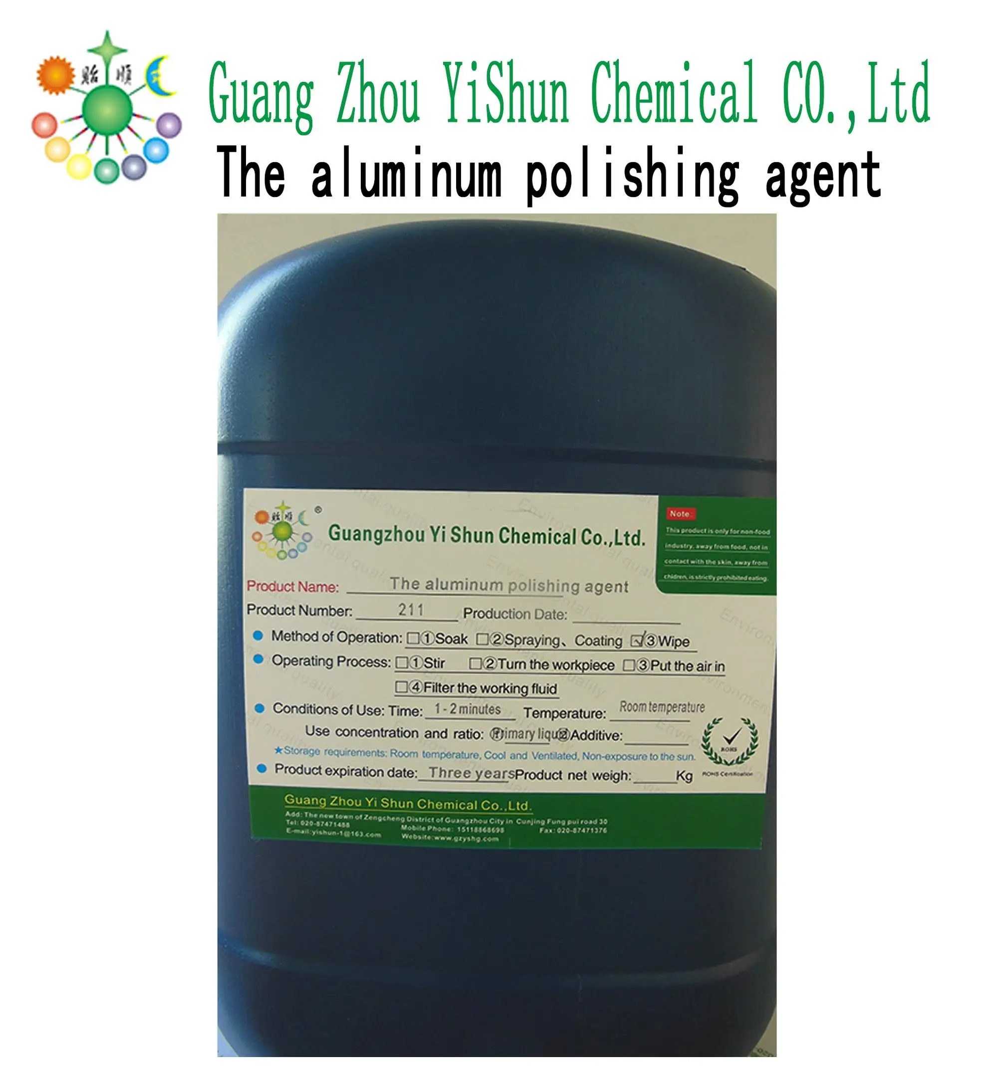 Environmental protection type oil and stain remover for aluminum
