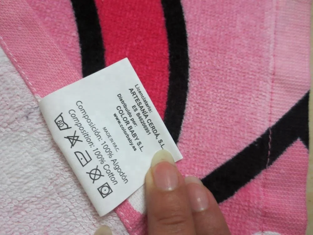 100% Cotton Velour Printed Micky Cartoon lightweight beach towels