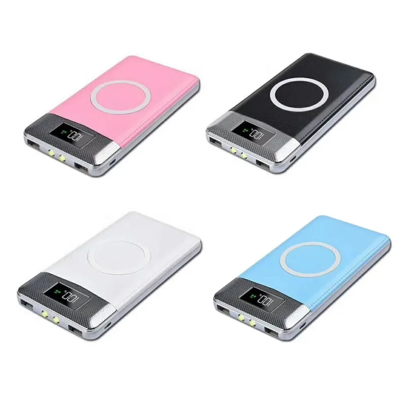 Qi 10W Wireless Charger Power Bank 10000mah 2 in 1 fast Wireless Charger Power Bank 20000mah for iPhone Xs max for Samsung S9