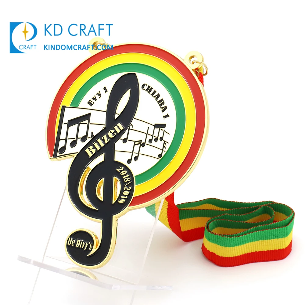 Free sample custom rainbow shaped metal colorful soft enamel glitter Kawaii cute cartoon animal unicorn cat souvenir race medal