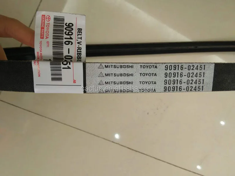 Auto Spare Parts Timing Belt 90916-02451 For Toyota Coaster