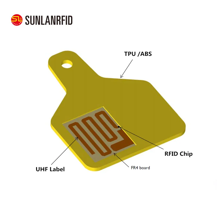 Free Sample NFC RFID Animal Ear Tags for Pig/Cattle/Cow/Sheep Animal Control