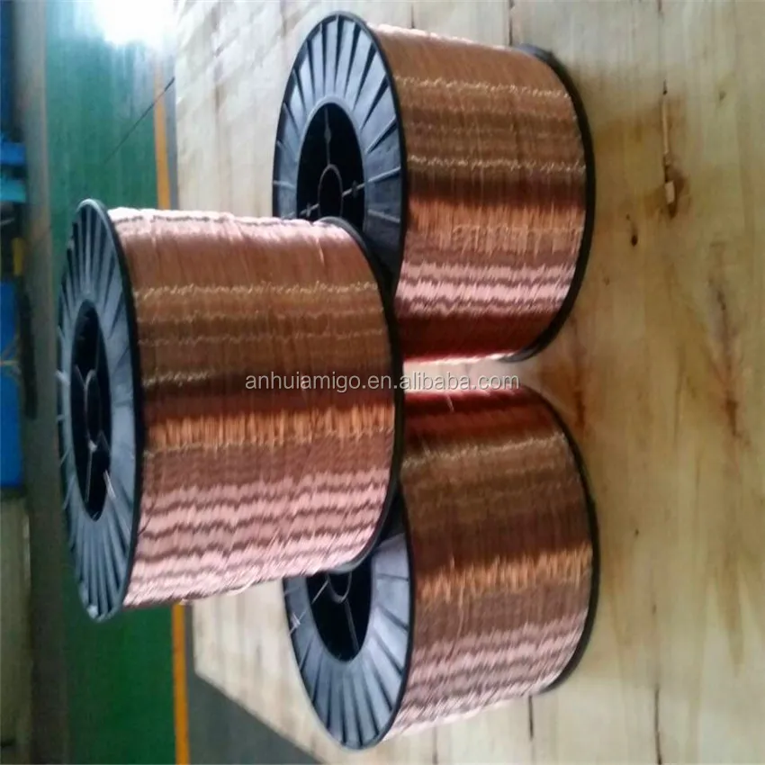 0.6mm-0.8mm copper coated wooden pallet nails welding wire