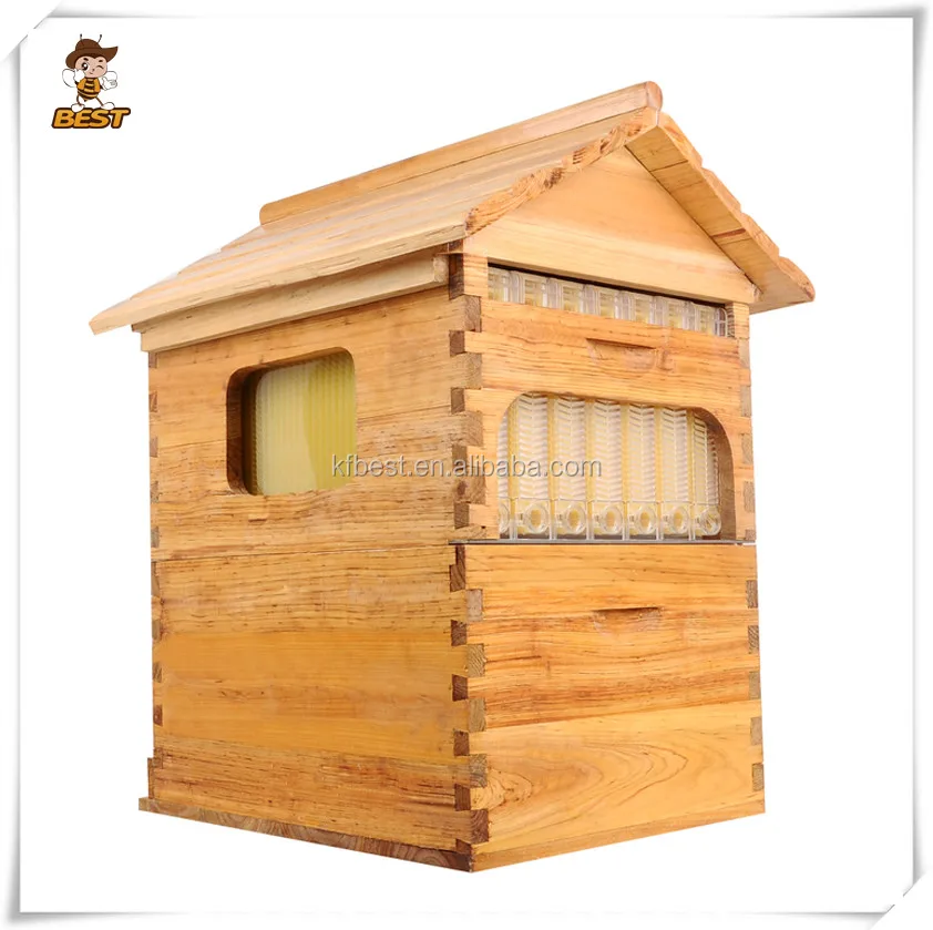 Automatic beehive with 7 pieces frame plastic honey outflow beehive honey comb full set