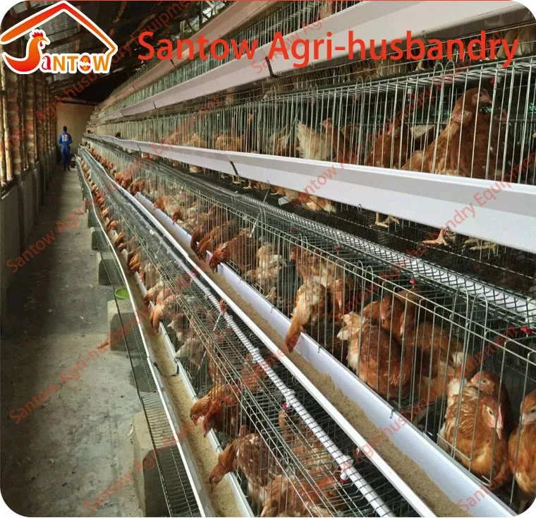 A frame chicken layer cages 3 tiers poultry cage wood chicken coop for Africa Nigeria Uganda Zambia Ghana