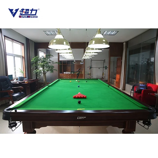 Drop ball pocket with metal slide rail 12ft snooker billiards table with cheap price