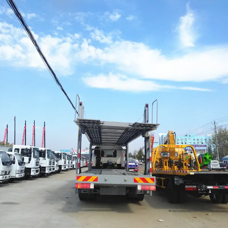 Euro 2/3/4/5 4x2 2 axle vehicle cars transport 4 seats truck car carrier 5 car carrier truck trailer for sale