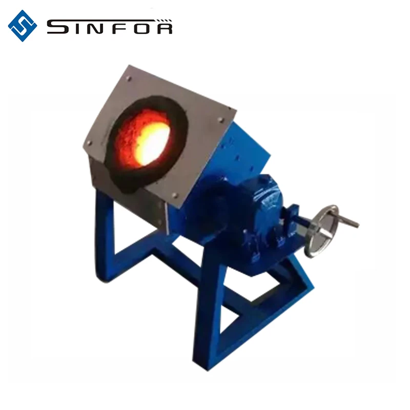 10KG Jewelry Production Melting Furnace for Gold, Silver, Copper Mini Induction Furance