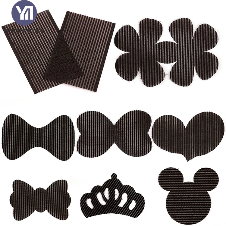 Wholesale Colorful Nylon Cartoon Hair Salon Clips - Custom Logo Square, Round, and Oval Shadow Designs for Bangs Magic Velcroes